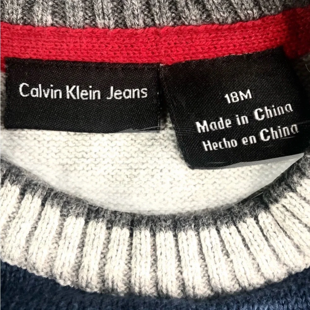 Calvin Klein 18 Mo.Toddler Boy 3 pc Crew Neck Sweater Set